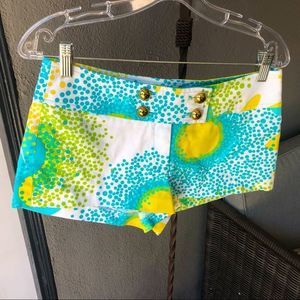 Kitson Milly of New York abstract print short shorts. New with tags! Size 4